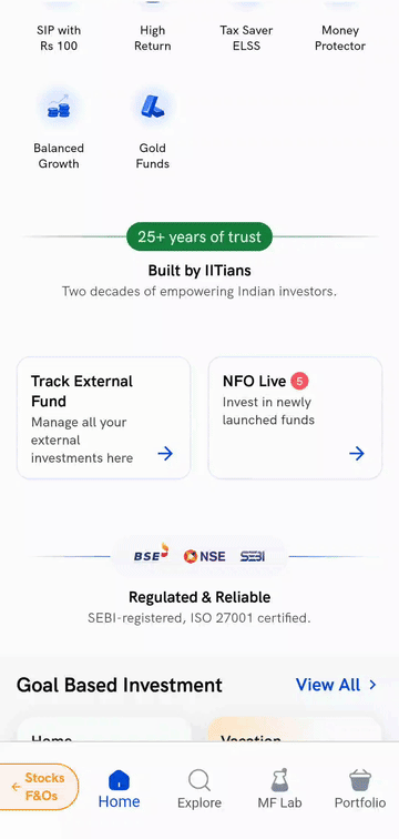 Applying for an NFO on the Rupeezy app
